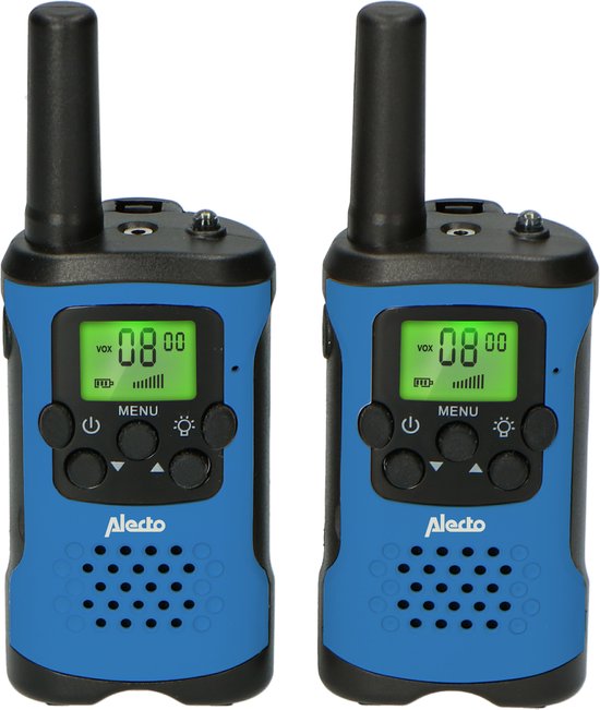 Alecto FR-115BW - Walkie Talkie voor kinderen en volwassenen - Set van 2 stuks - Bereik tot 5 km - Blauw