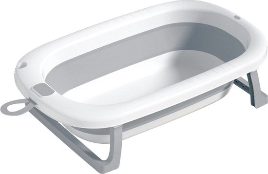 Bebies First Baby badje Opvouwbaar - Grijs & Wit