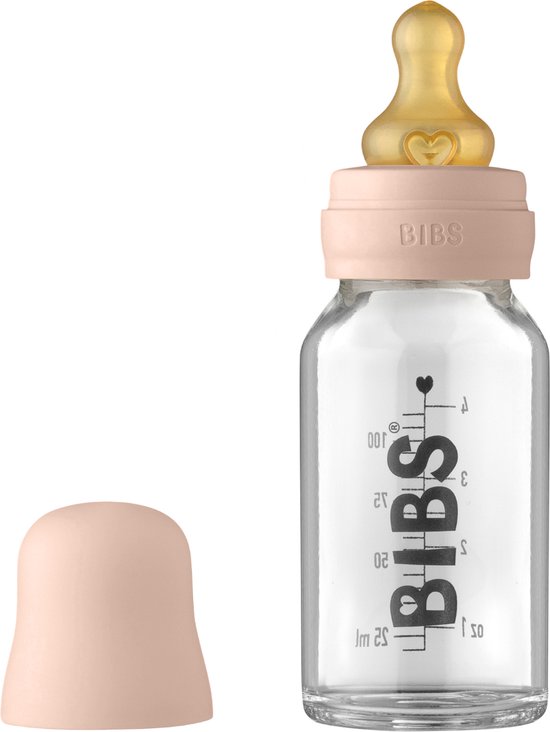 Bibs Baby Glass Bottle Complete Set Latex 110ml