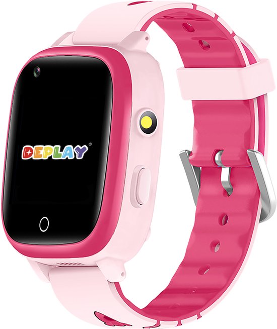 DEPLAY 4G KidsWatch Hero - GPS Horloge Kind - Smartwatch Kinderen - Kinderhorloge - Smartwatch Kind - Kinder Smartwatch - Roze
