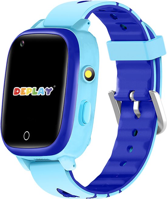 DEPLAY 4G KidsWatch Hero - GPS Horloge Kind - Smartwatch Kinderen - Kinderhorloge - Smartwatch Kind - Kinder Smartwatch - Blauw