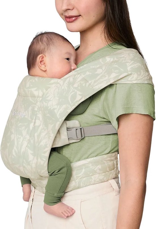 Ergobaby draagzak Embrace Sage Meadows - ergonomische draagzak vanaf geboorte