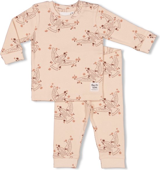 Feetje Pyjama Betsy Bird Roze - Premium Sleepwear by FEETJE- Maat 92