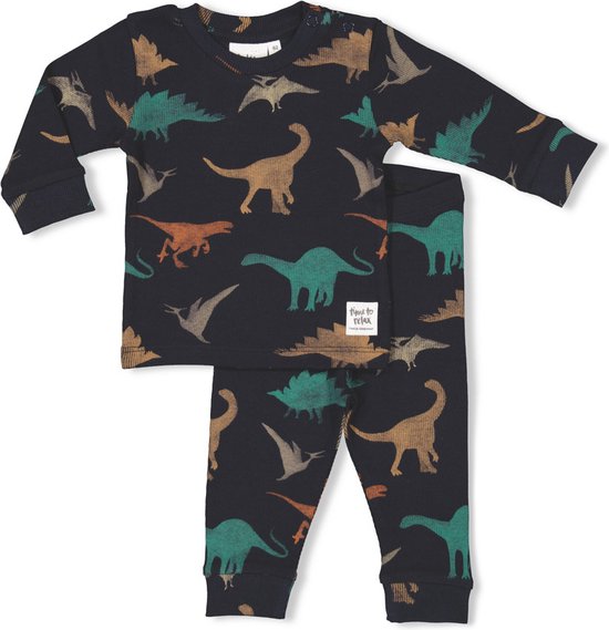 Feetje Pyjama Davy Dino Antraciet - Maat 68