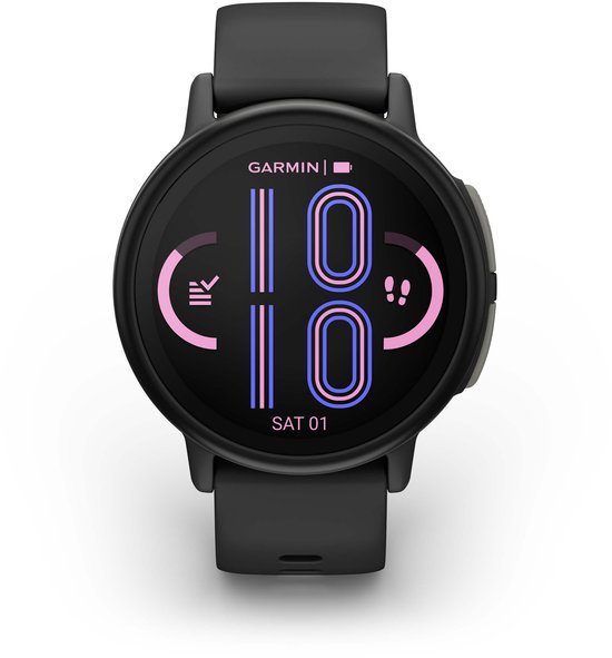 Garmin Bounce 2 - Smartwatch voor kinderen - 43 mm - AMOLED - Live locatie-tracking - Zwart
