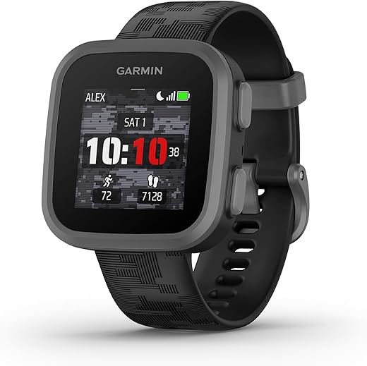 Garmin Bounce™, smartwatch voor kinderen, tweerichtingsberichten voor tekst en spraak, locatietracking, zwarte camouflage