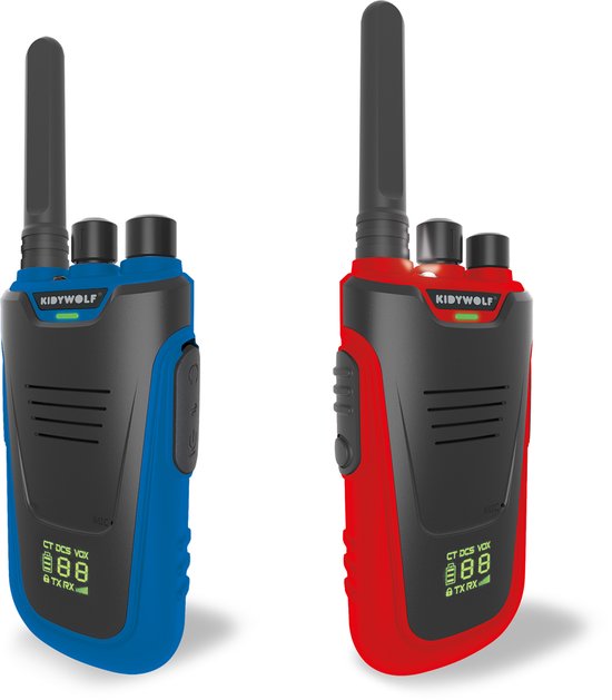 Kidywolf Kidytalk Walkie Talkie Blauw Rood