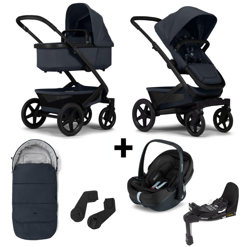 Kinderwagen Joolz Geo³ Dark Navy Blue + Autostoel Joolz x Maxi-Cosi, Slide Tech Base&Accessoires