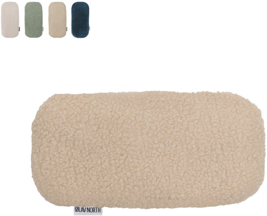 Ølav North Warmtekussen voor baby's - Verlicht baby krampjes - Pittenzak met teddy hoes - Sand Beige