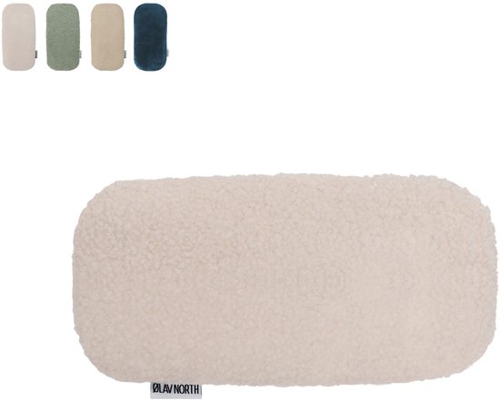 Ølav North Warmtekussen voor baby's - Verlicht baby krampjes - Pittenzak met teddy hoes - Alpine White