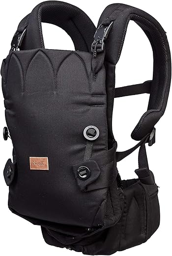 Najell Active Mesh draagzak met heupstoel, briljant zwart