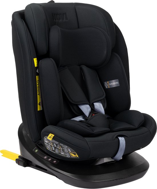 Novi Baby Goliath Premium Autostoel - I-Size - Draaibaar - Zwart