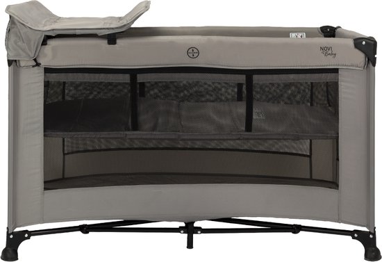 Novi Baby Kiki Luxe - Campingbed - Sand - reisbed - Inclusief transporttas - Inclusief verschoonblad - Inclusief bodemverhoger