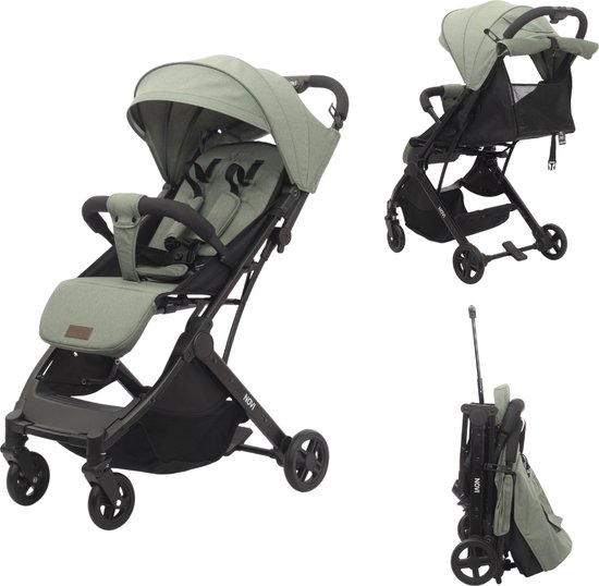 Novi Baby® Travel Go Buggy - Groen - Verstelbare voetensteun
