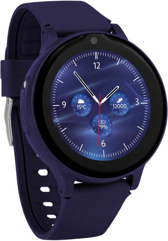 one2track Connect ONE blauw | GPS horloge voor kinderen | Bekijk de locatie van je kind. Stel veilige zones in. En videobellen met de leukste smartwatch voor kinderen