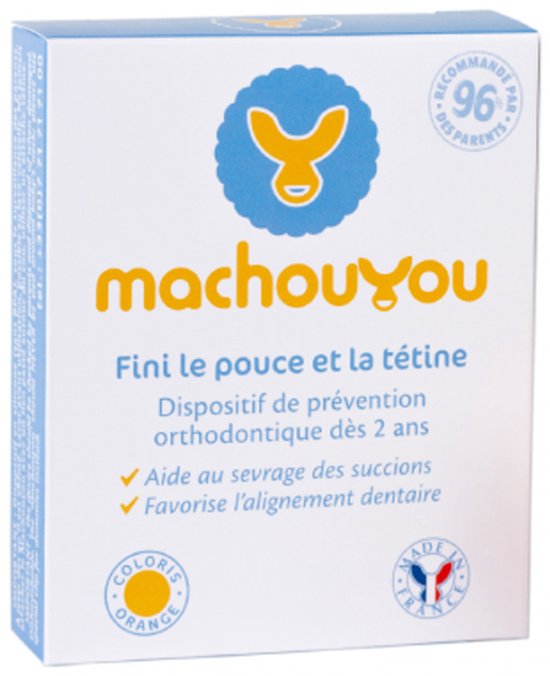 Stoppen met de Speen en Duimen | Oranje | Medisch mondstuk | Kinderen van 2-6 jaar | Machouyou