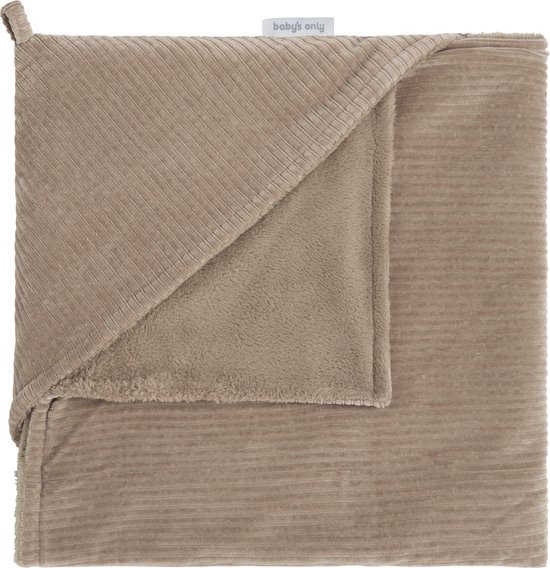 Baby's Only Wikkeldeken - Omslagdoek baby Sense - Teddy voering - Clay - 75x75 cm - Geschikt voor drie- en vijfpuntsgordel