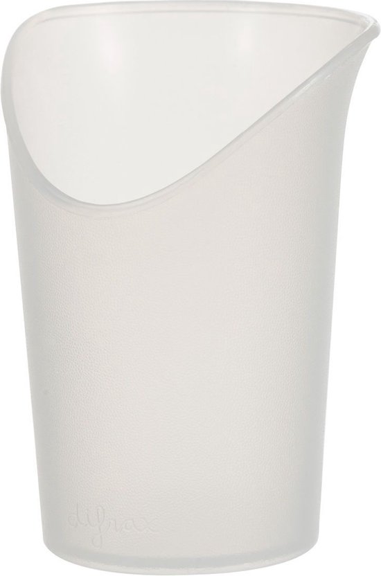 Difrax Oefen Drinkbeker - 6+ Maanden - Wit - 1 Stuk