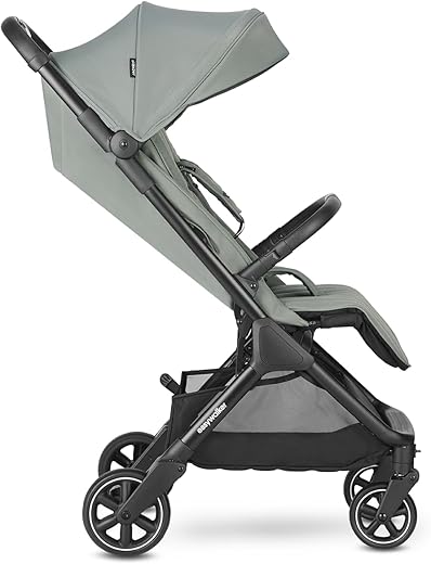 Easywalker Jackey² Buggy, Voor kinderen van 0-22 kg, Lichtgewicht, Automatisch opvouwbaar, Uniek accessoiresysteem, Inclusief regenhoes, Geschikt voor autostoeltje - Agave groen
