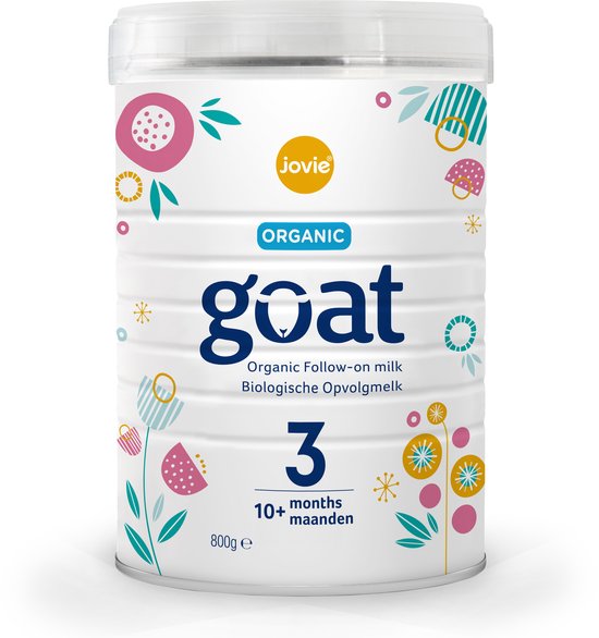 Jovie Goat Biologische Opvolgmelk 3 - Op basis van geitenmelk - vanaf 10 maanden - 4x800g