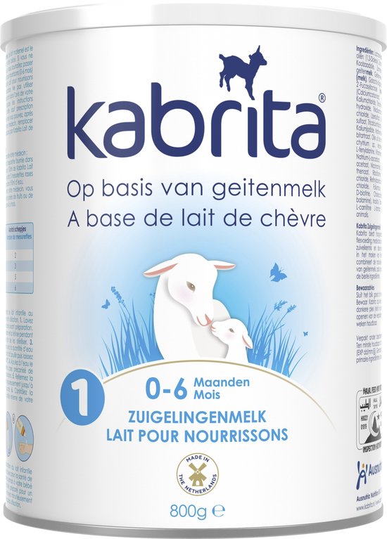 Kabrita 1 Zuigelingenmelk – Geitenmelk Flesvoeding vanaf 0 tot 6 maanden – 800g