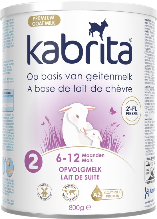 Kabrita 2 Opvolgmelk - Geitenmelk Flesvoeding vanaf 6 maanden - 800g