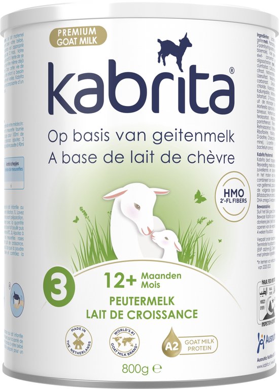 Kabrita 3 Peutermelk - Geitenmelk Flesvoeding vanaf 12 maanden - 800g