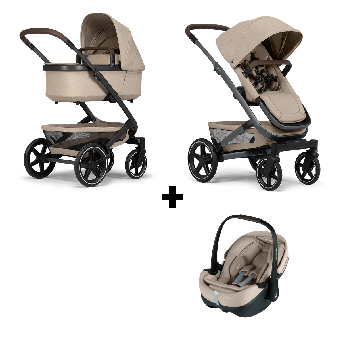 Kinderwagen Joolz Geo³ Sandy Taupe + Autostoel Joolz x Maxi-Cosi Pebble Pro 360