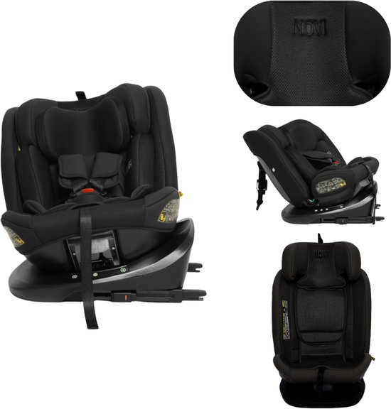 Novi Baby Goliath Go I-size Autostoel - Groep 0-1-2-3 - Isofix - Draaibaar - Zwart
