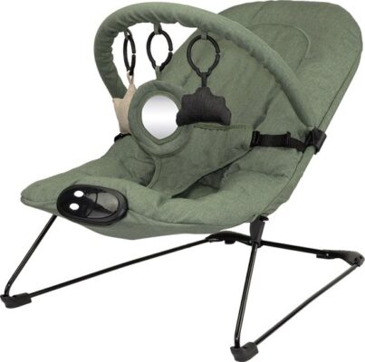 Novi Baby Musical Cloud Wipstoel - Schommelstoel - Bouncer - Groen Melange