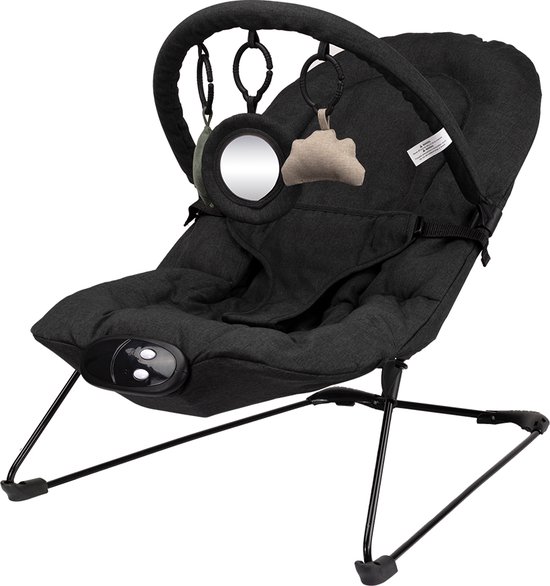 Novi Baby Musical Cloud Wipstoel - Schommelstoel - Bouncer - Zwart