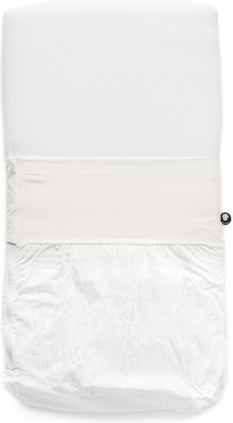 NUNKI Doorgroei lakentje - simpel strak instoppen (ipv inbakeren)- 70x140 Off White
