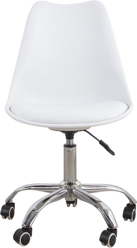 VDD Gaming Bureaustoel - Kantoor Stoel - Draaistoel - Chair - Hoogte Verstelbaar - Kunstleer - Wit