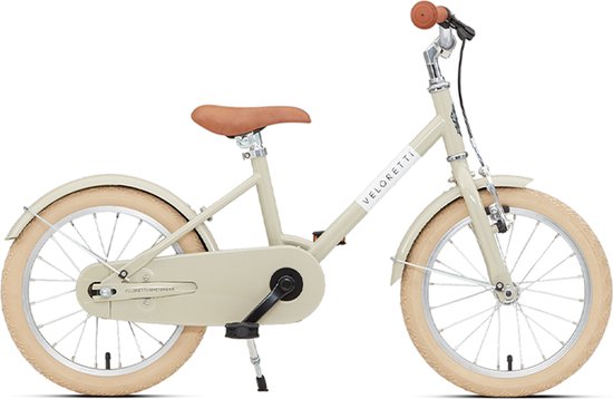 Veloretti Maxi Kinderfiets 16 inch - Beige - Kids 3-6 jaar