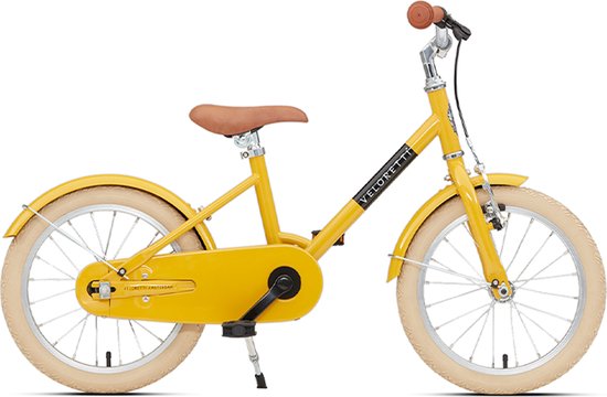 Veloretti Maxi Kinderfiets 16 inch - Geel - Kids 3-6 jaar