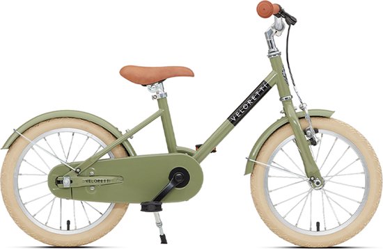 Veloretti Maxi Kinderfiets 16 inch - Groen - Kids 3-6 jaar
