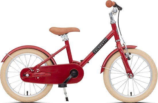 Veloretti Maxi Kinderfiets 16 inch - Rood - Kids 3-6 jaar