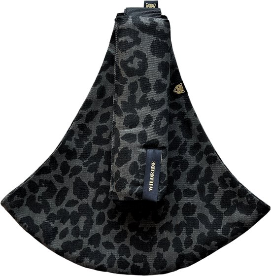 Wildride Kinderdrager Luipaardprint Grijs - Draagzak voor kinderen van 9 maanden tot 4 jaar - Tot 20 kg - Baby Carrier Lichtgewicht & Draagbaar