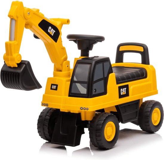CAT Graafmachine - Loopauto voor Kinderen - 1 tot 3 jaar - Geel