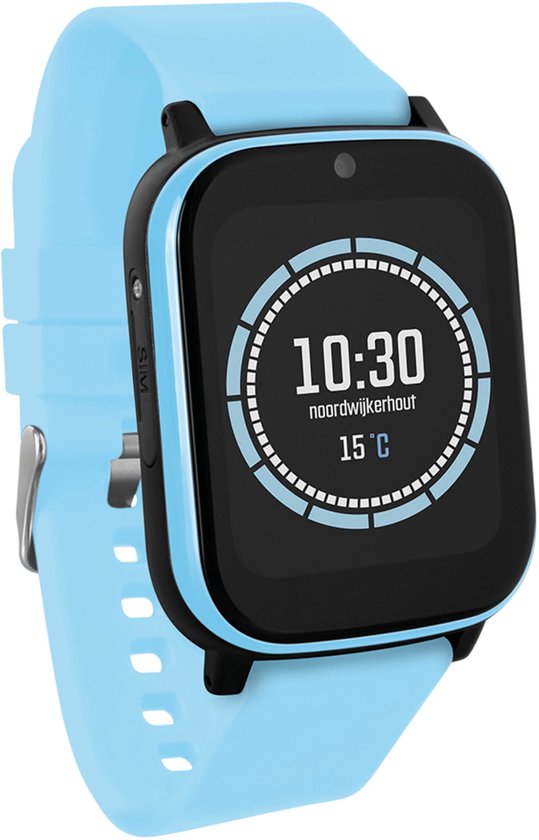 One2track Connect NEXT Blauw | GPS horloge voor kinderen | Bekijk de locatie van je kind. Stel veilige zones in. En videobellen met de leukste smartwatch voor kinderen